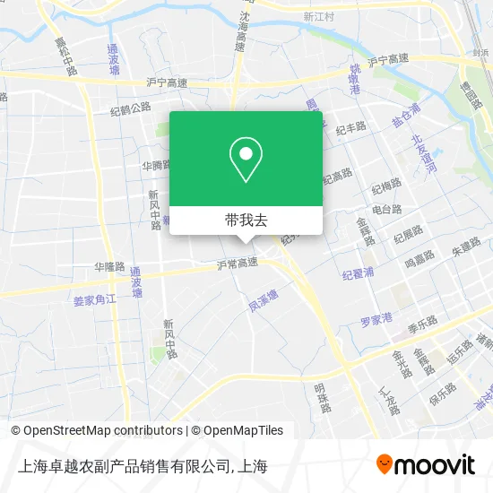 上海卓越农副产品销售有限公司地图
