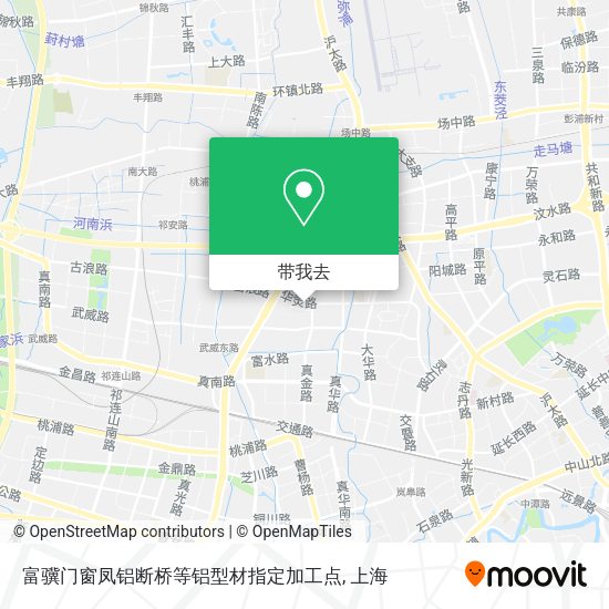 富骥门窗凤铝断桥等铝型材指定加工点地图