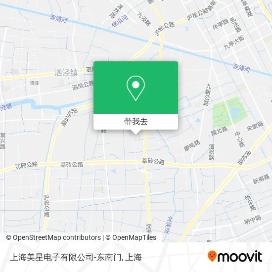 上海美星电子有限公司-东南门地图