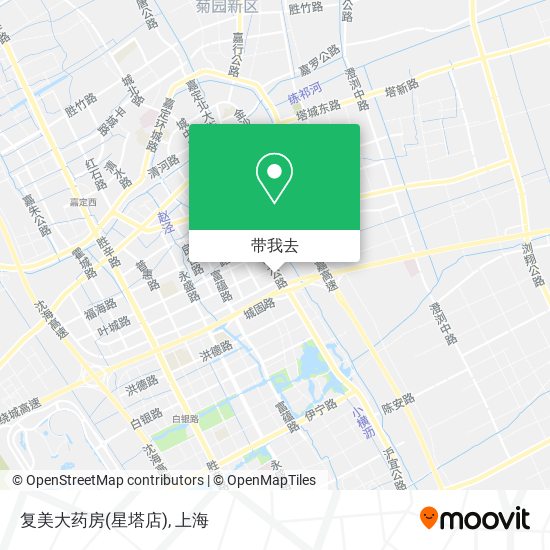 复美大药房(星塔店)地图