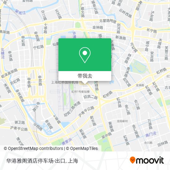 华港雅阁酒店停车场-出口地图