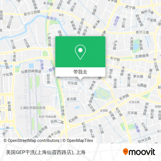 美国GEP干洗(上海仙霞西路店)地图