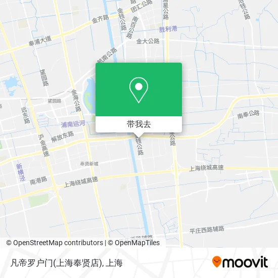 凡帝罗户门(上海奉贤店)地图