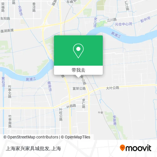 上海家兴家具城批发地图