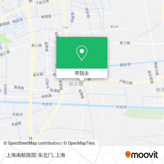 上海南航医院-东北门地图