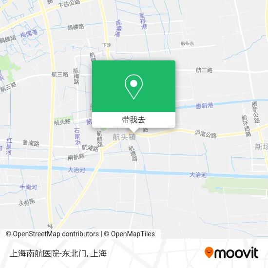 上海南航医院-东北门地图