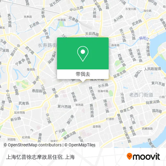 上海忆昔徐志摩故居住宿地图