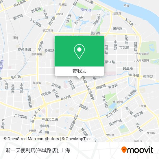 新一天便利店(伟城路店)地图