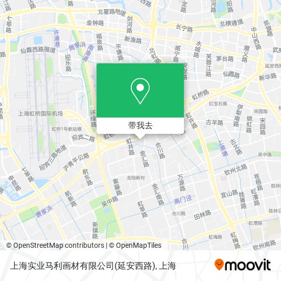 上海实业马利画材有限公司(延安西路)地图