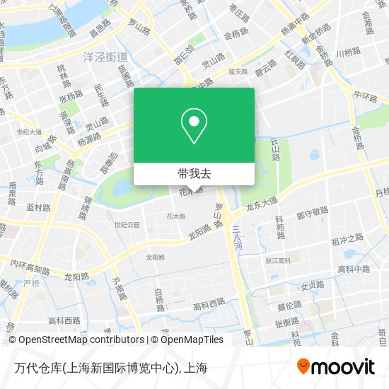 万代仓库(上海新国际博览中心)地图