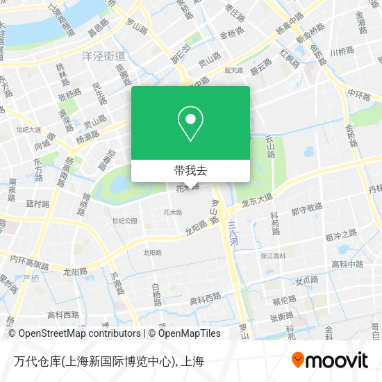 万代仓库(上海新国际博览中心)地图