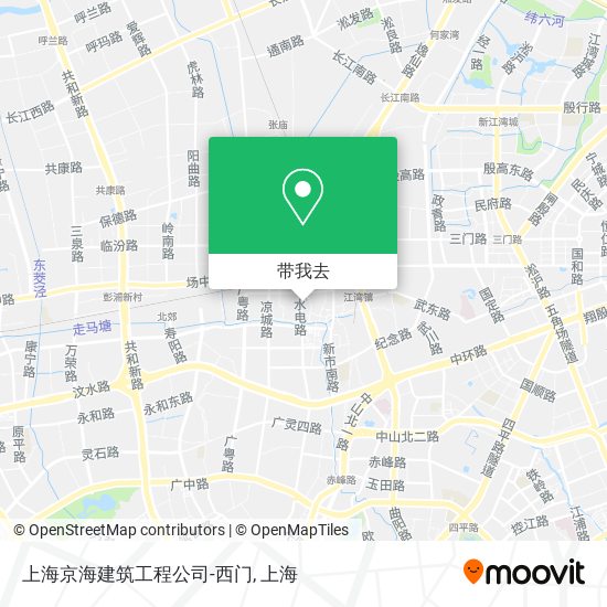 上海京海建筑工程公司-西门地图