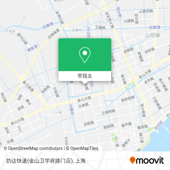 韵达快递(金山卫学府路门店)地图