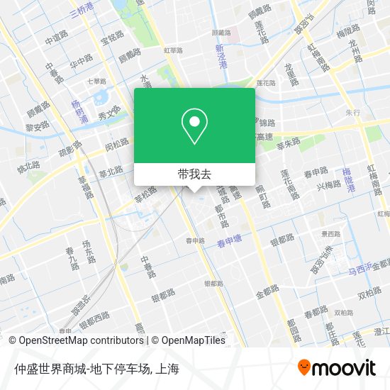 仲盛世界商城-地下停车场地图