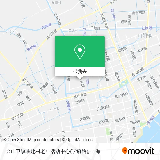 金山卫镇农建村老年活动中心(学府路)地图