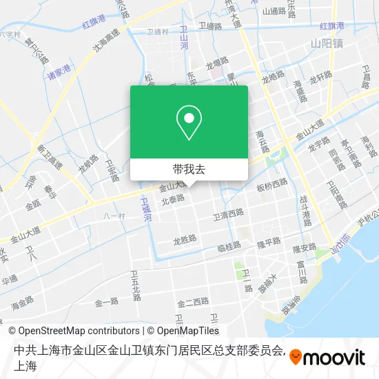 中共上海市金山区金山卫镇东门居民区总支部委员会地图