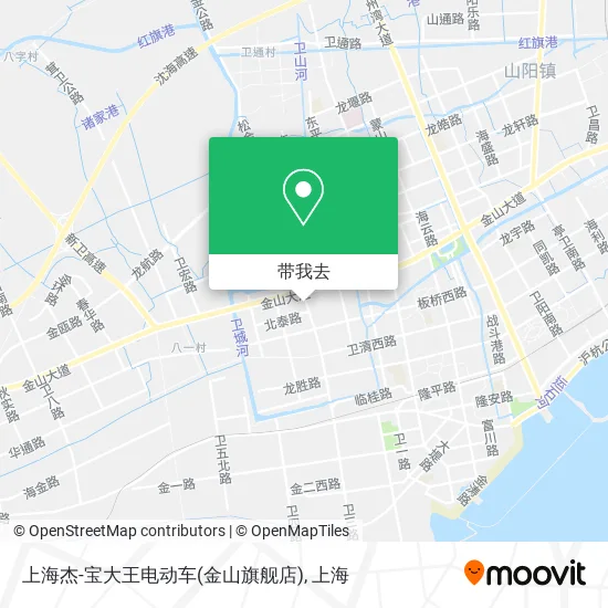 上海杰-宝大王电动车(金山旗舰店)地图