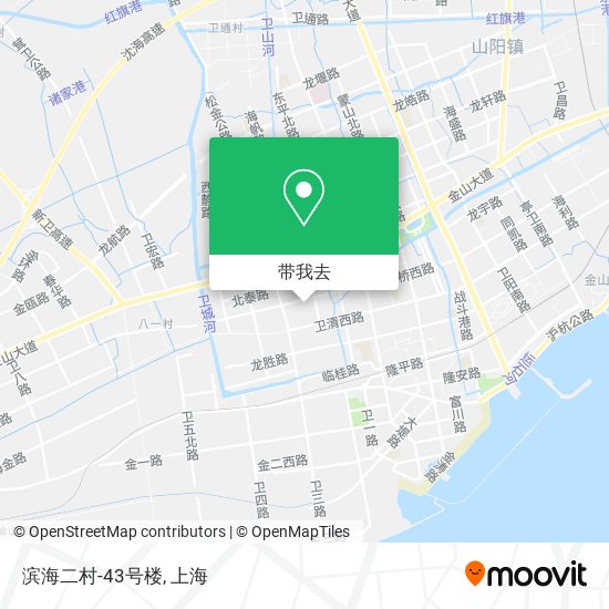滨海二村-43号楼地图
