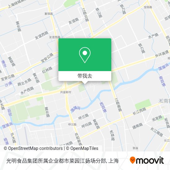 光明食品集团所属企业都市菜园江扬场分部地图