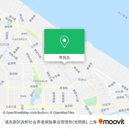 浦东新区农村社会养老保险事业管理所(光明路)地图