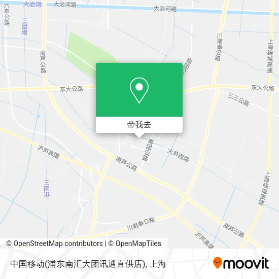 中国移动(浦东南汇大团讯通直供店)地图