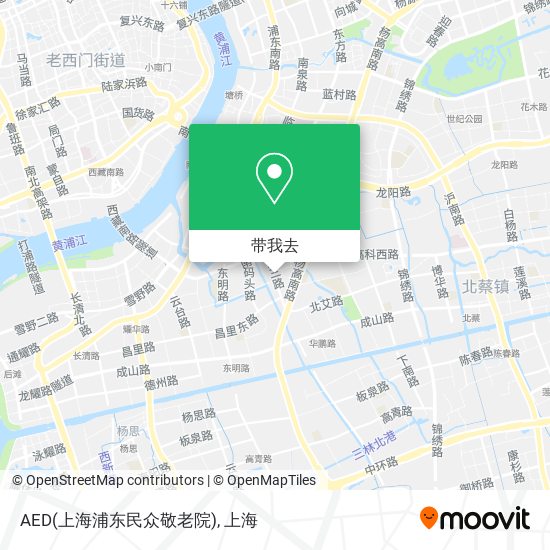 AED(上海浦东民众敬老院)地图