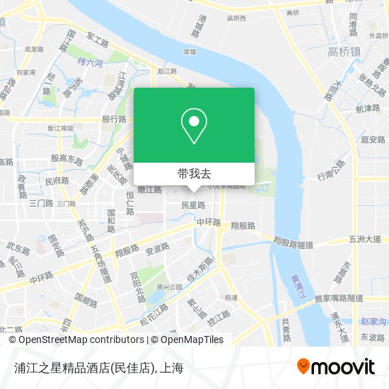 浦江之星精品酒店(民佳店)地图