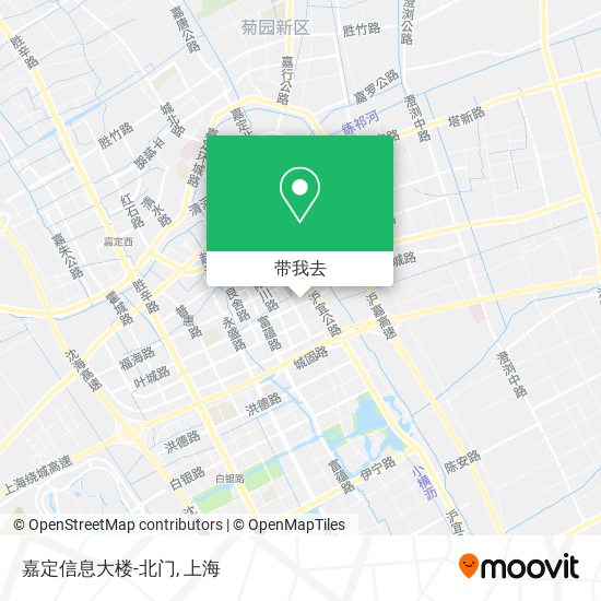 嘉定信息大楼-北门地图
