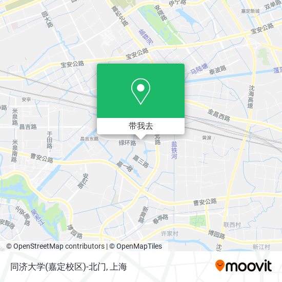 同济大学(嘉定校区)-北门地图