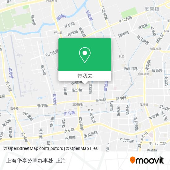 上海华亭公墓办事处地图