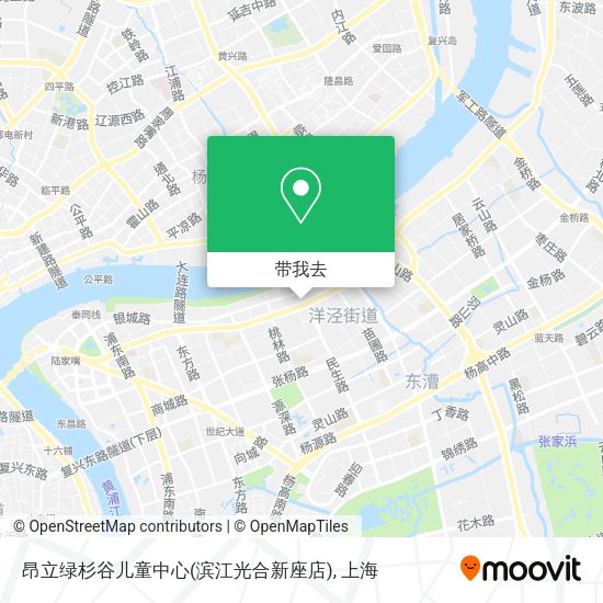 昂立绿杉谷儿童中心(滨江光合新座店)地图