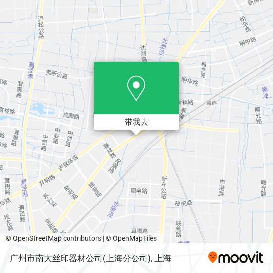 广州市南大丝印器材公司(上海分公司)地图