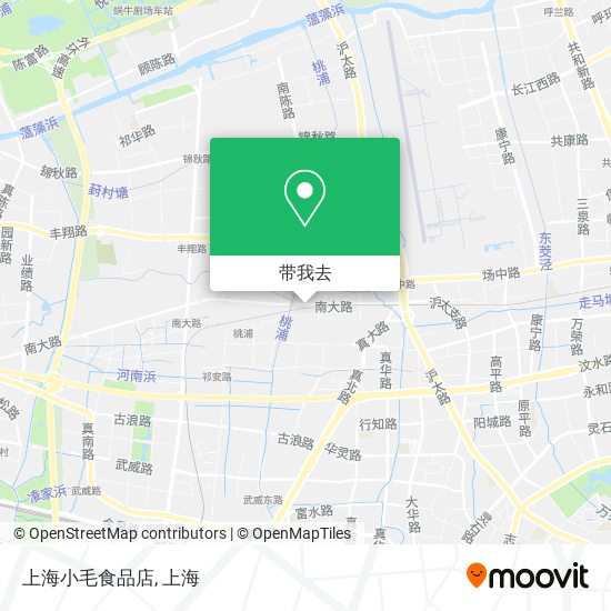 上海小毛食品店地图