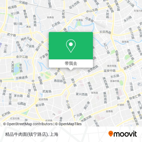 精品牛肉面(镇宁路店)地图