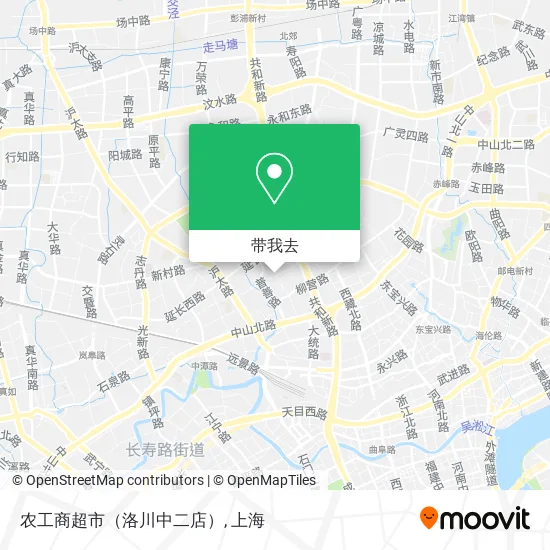 农工商超市（洛川中二店）地图