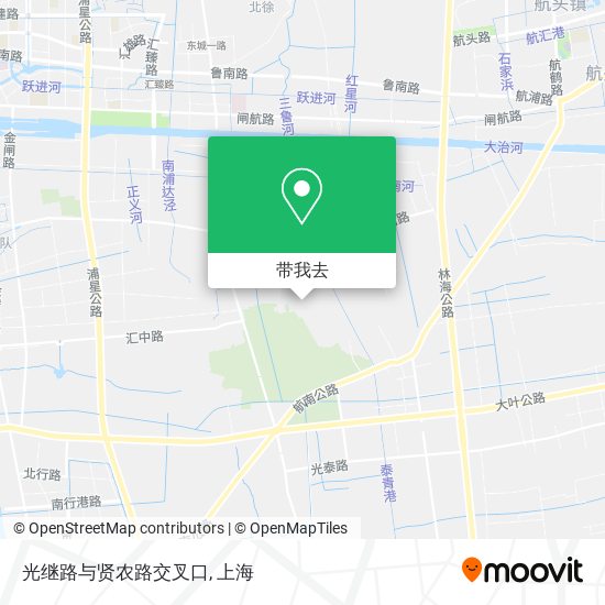 光继路与贤农路交叉口地图