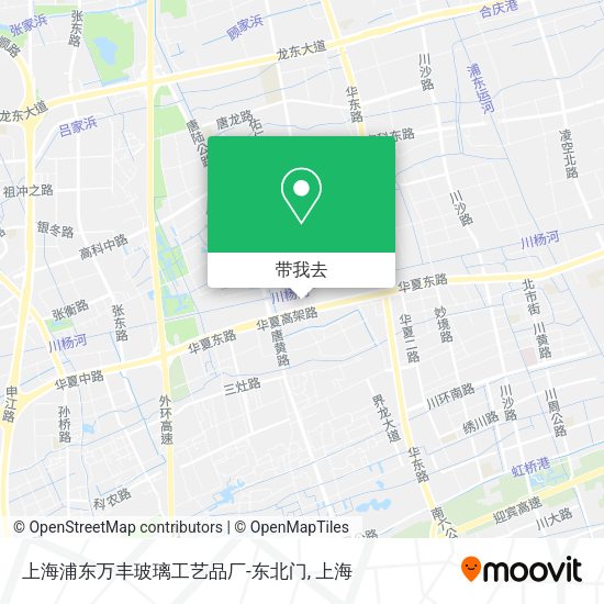 上海浦东万丰玻璃工艺品厂-东北门地图