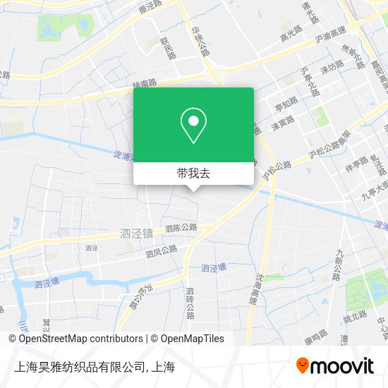 上海昊雅纺织品有限公司地图