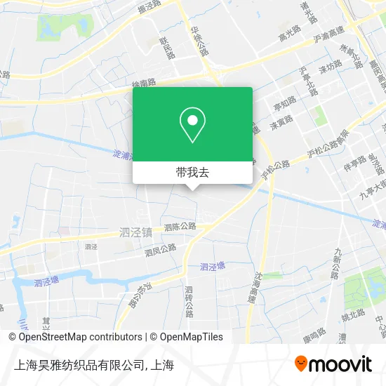 上海昊雅纺织品有限公司地图