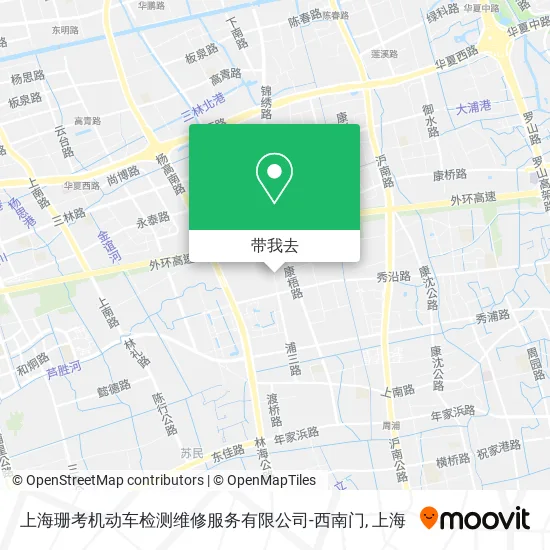 上海珊考机动车检测维修服务有限公司-西南门地图
