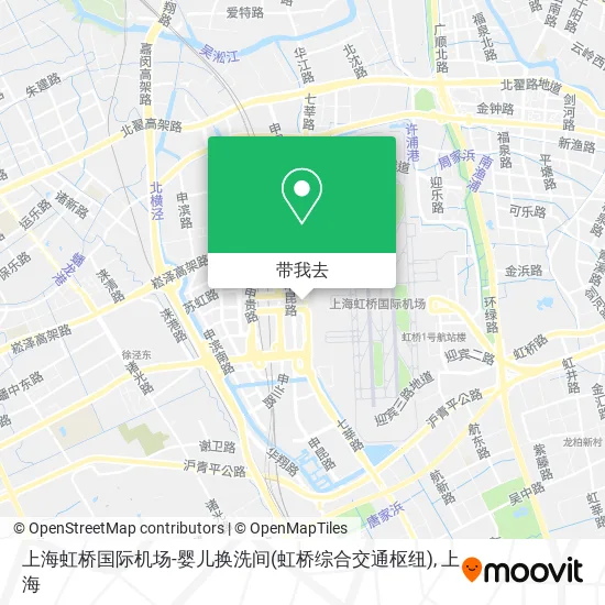 上海虹桥国际机场-婴儿换洗间(虹桥综合交通枢纽)地图