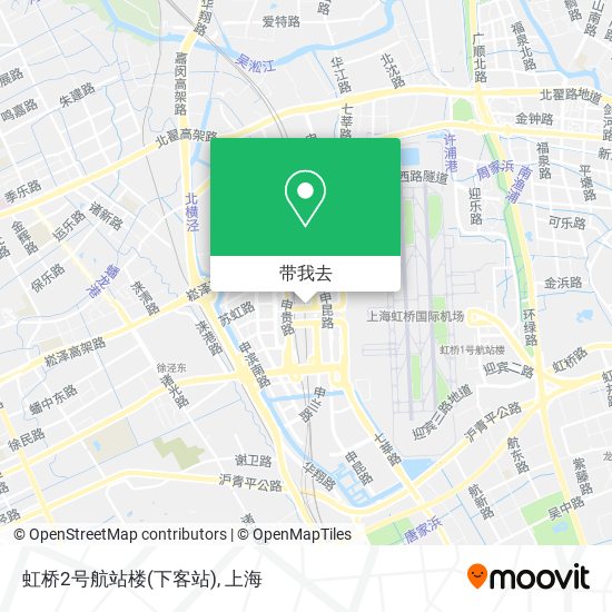 虹桥2号航站楼(下客站)地图