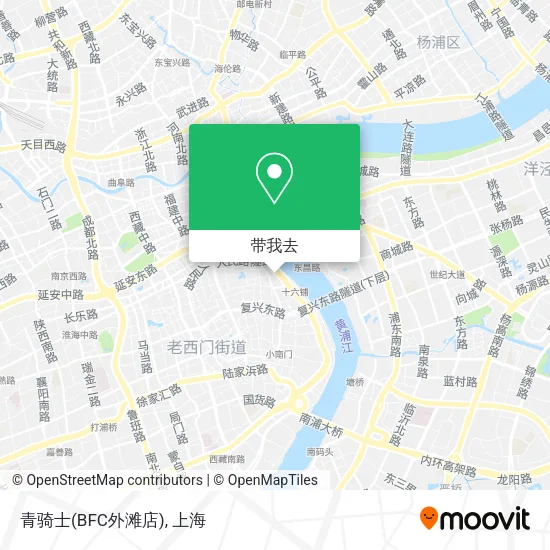 青骑士(BFC外滩店)地图