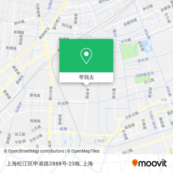 上海松江区申港路2888号-23栋地图