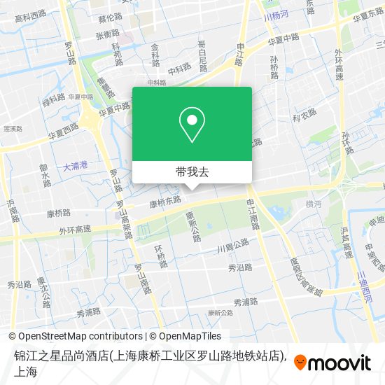 锦江之星品尚酒店(上海康桥工业区罗山路地铁站店)地图