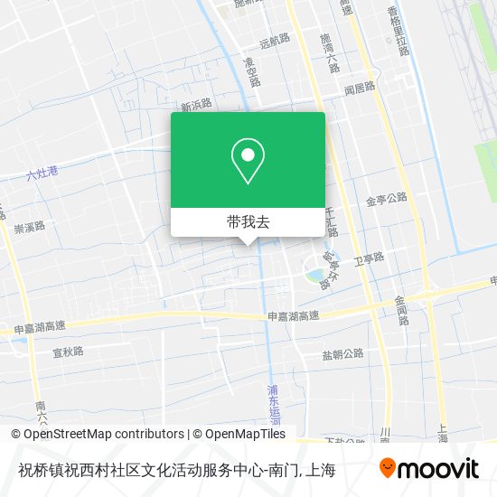 祝桥镇祝西村社区文化活动服务中心-南门地图
