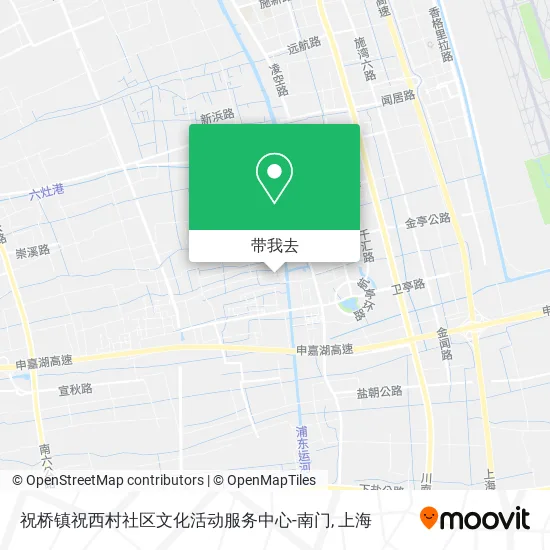 祝桥镇祝西村社区文化活动服务中心-南门地图