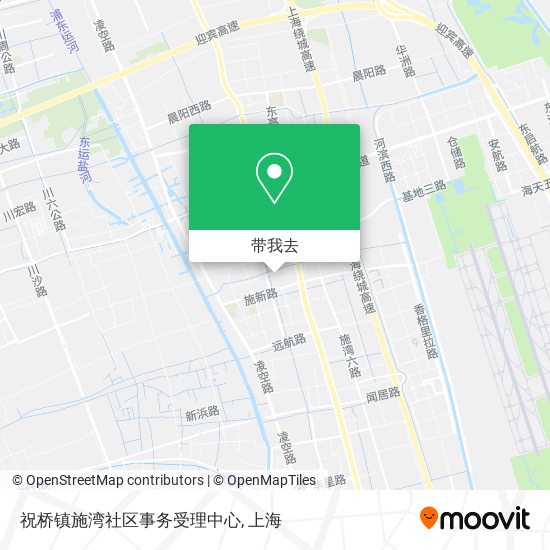 祝桥镇施湾社区事务受理中心地图