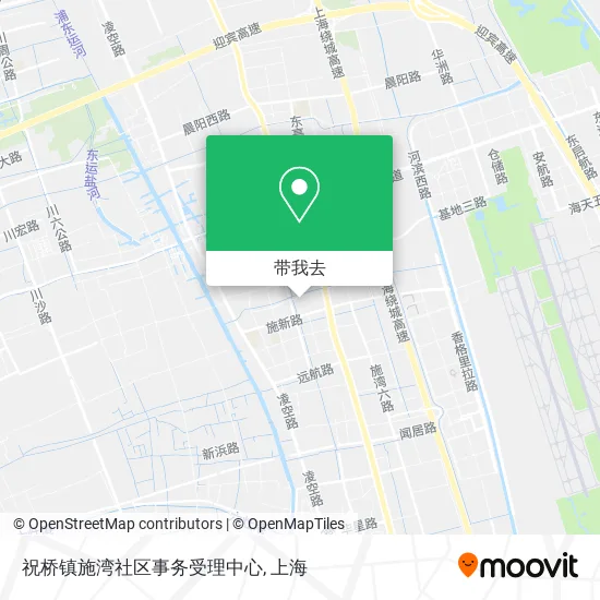 祝桥镇施湾社区事务受理中心地图