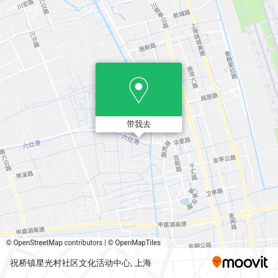 祝桥镇星光村社区文化活动中心地图